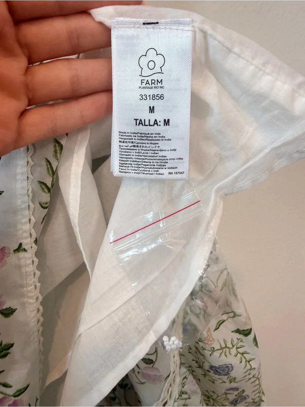 FARM Rio Floral Print Midi Dress NWT Medium Cottagecore Boho Romantic - Picture 6 of 11